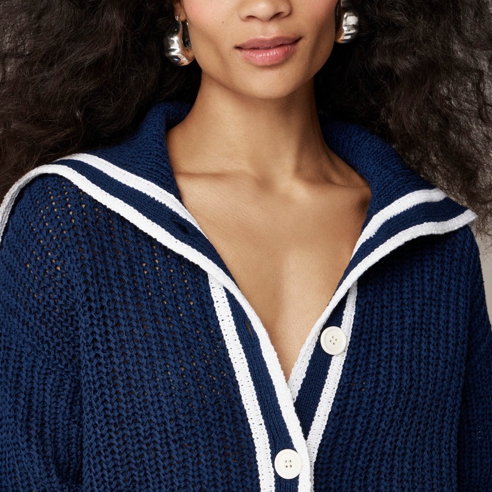 J. Crew Textured Sailor Cardigan - Picture 7 of 7